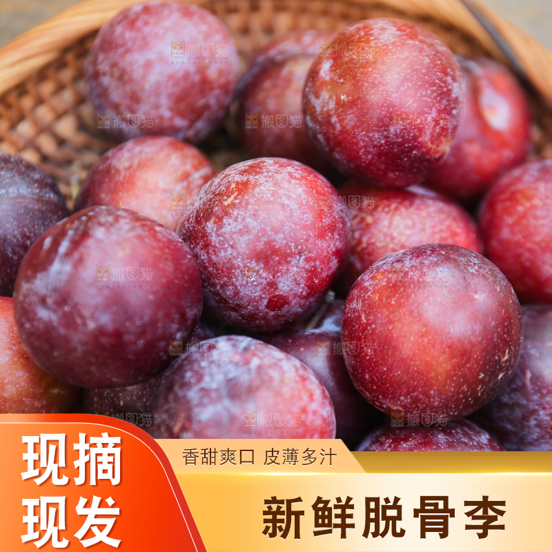 木底上放着红脱骨李