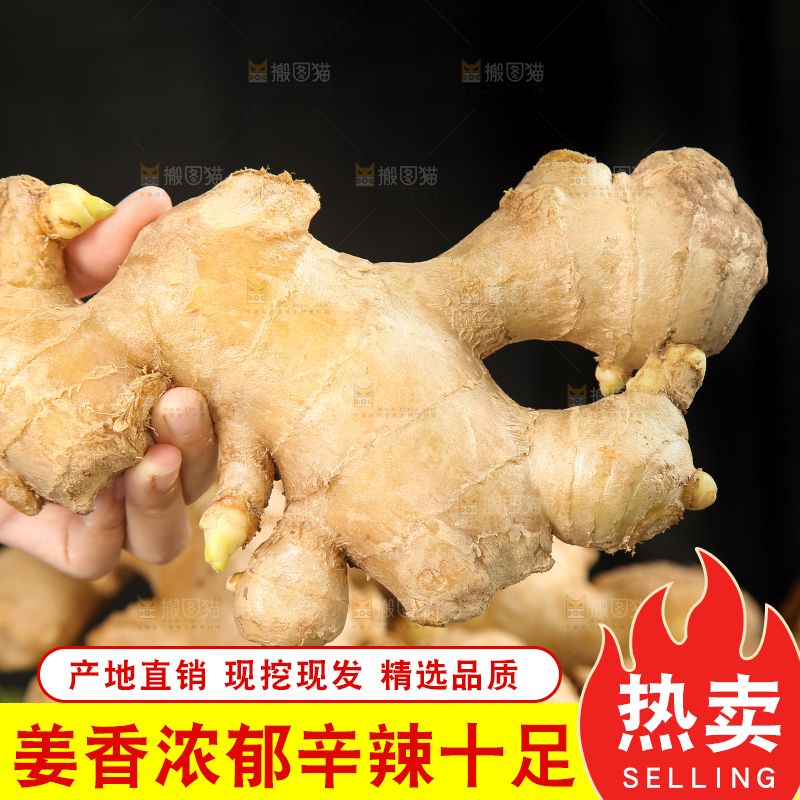 深底上的生姜