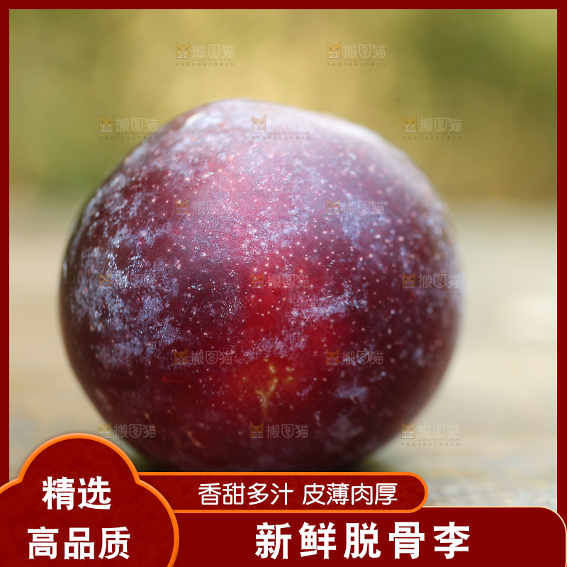 木底上放着红脱骨李
