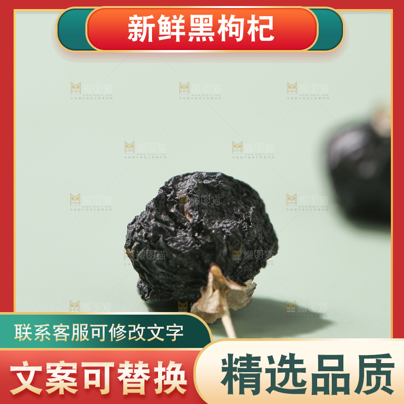 浅底上的黑枸杞