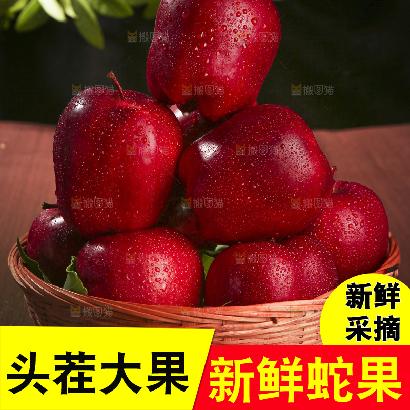木底上的甘肃花牛苹果