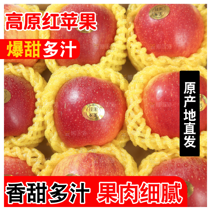 浅底上的高原红苹果