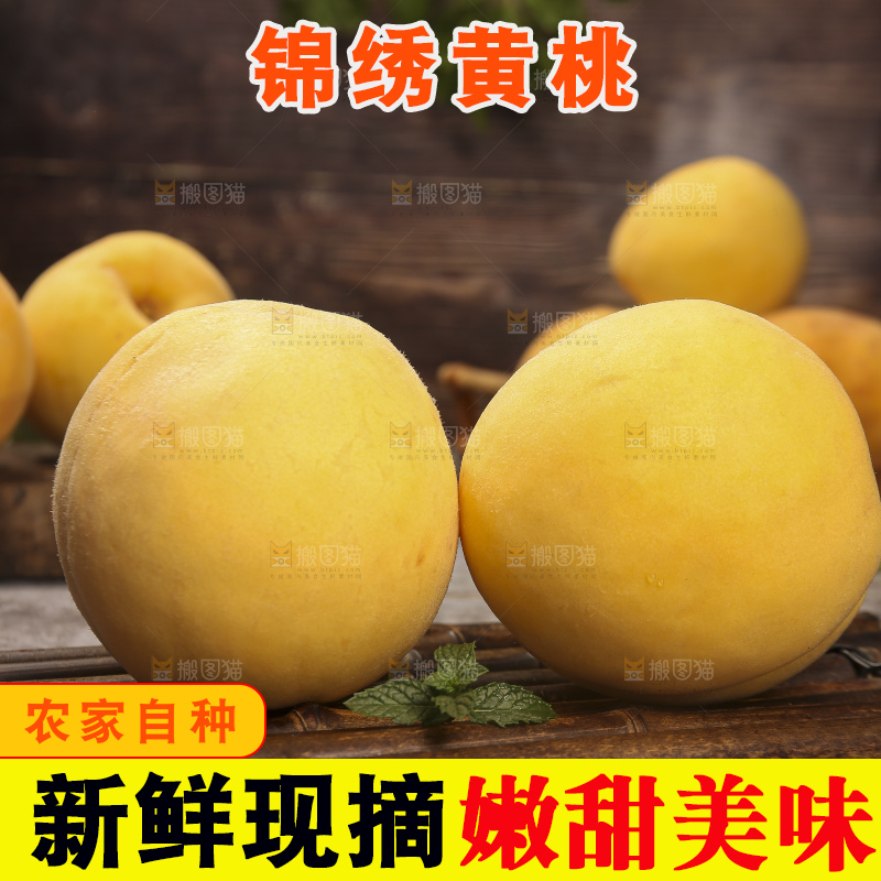 深底上的锦绣黄桃