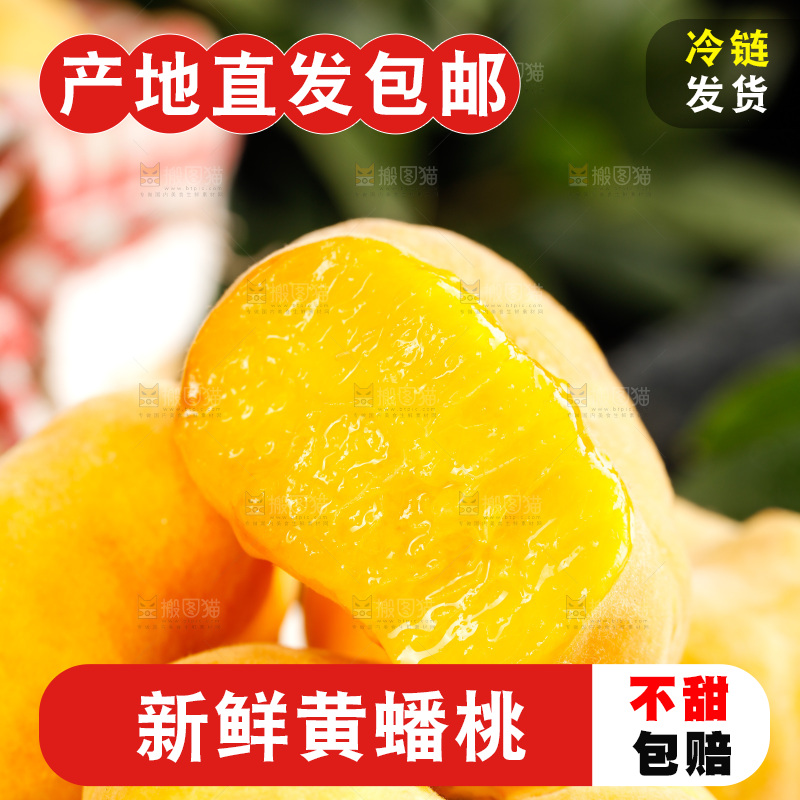 深底上的黄毛蟠桃