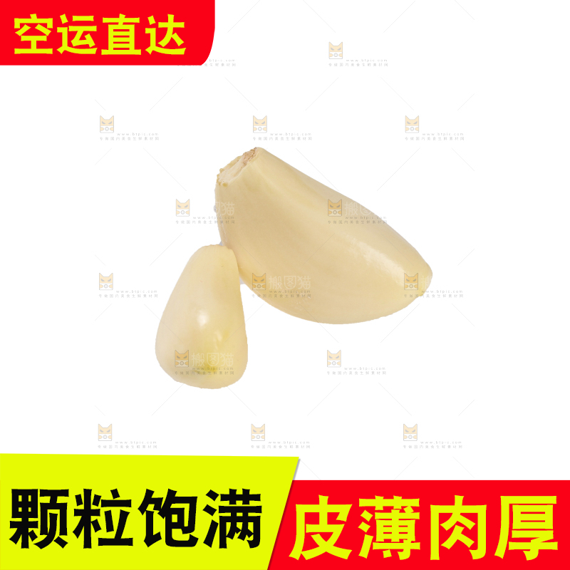白底上的干蒜