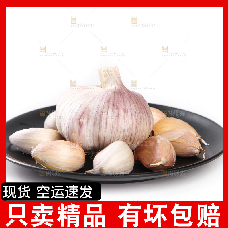 白底上的干蒜