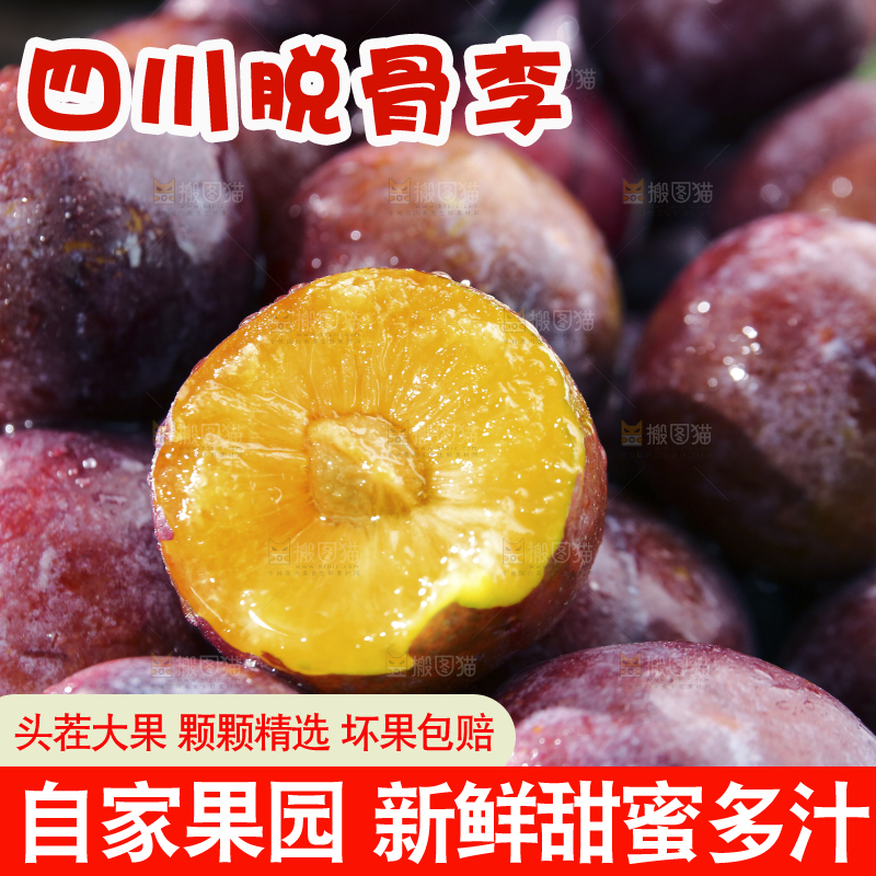 深底上放着脱骨李