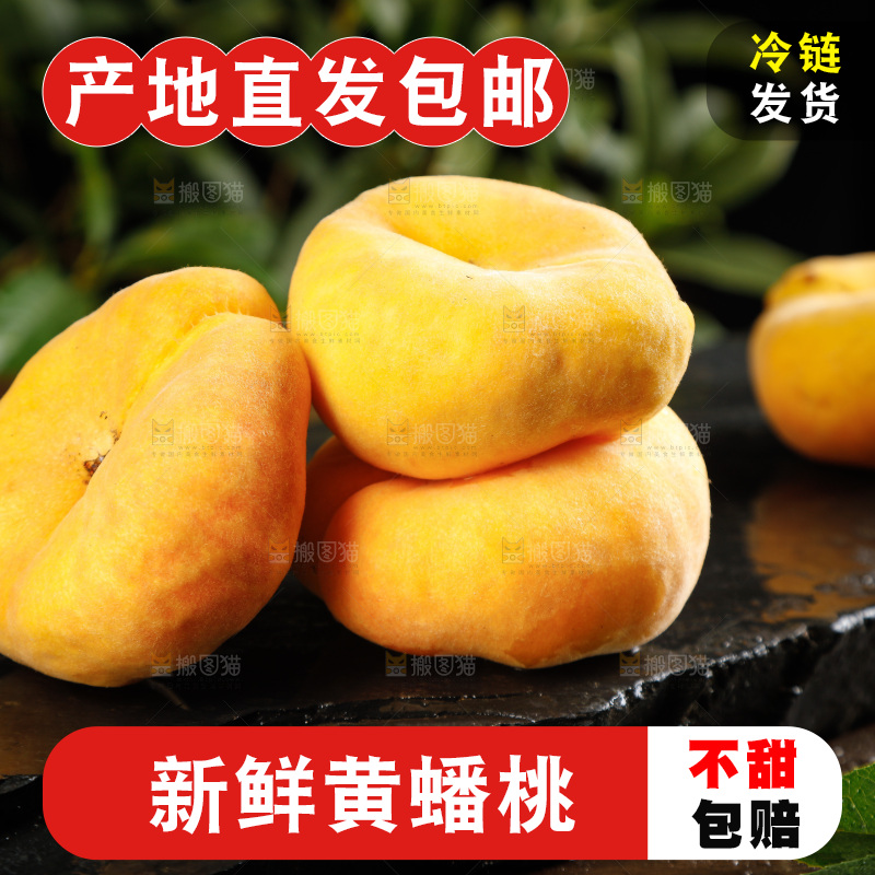 深底上的黄毛蟠桃