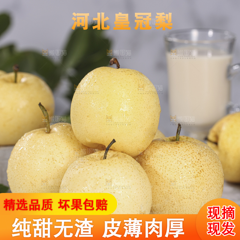 浅底上的皇冠梨