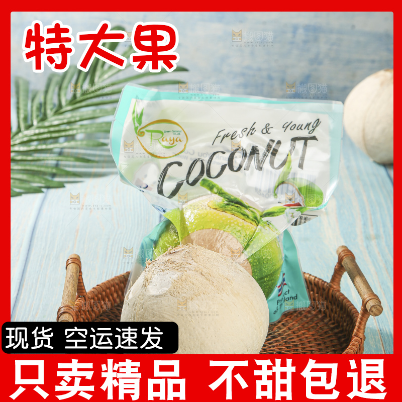 浅底上的泰国进口烤椰