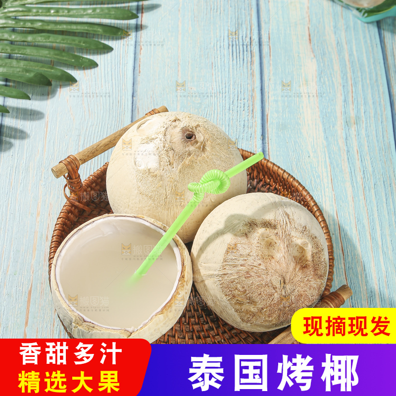 浅底上的泰国进口烤椰