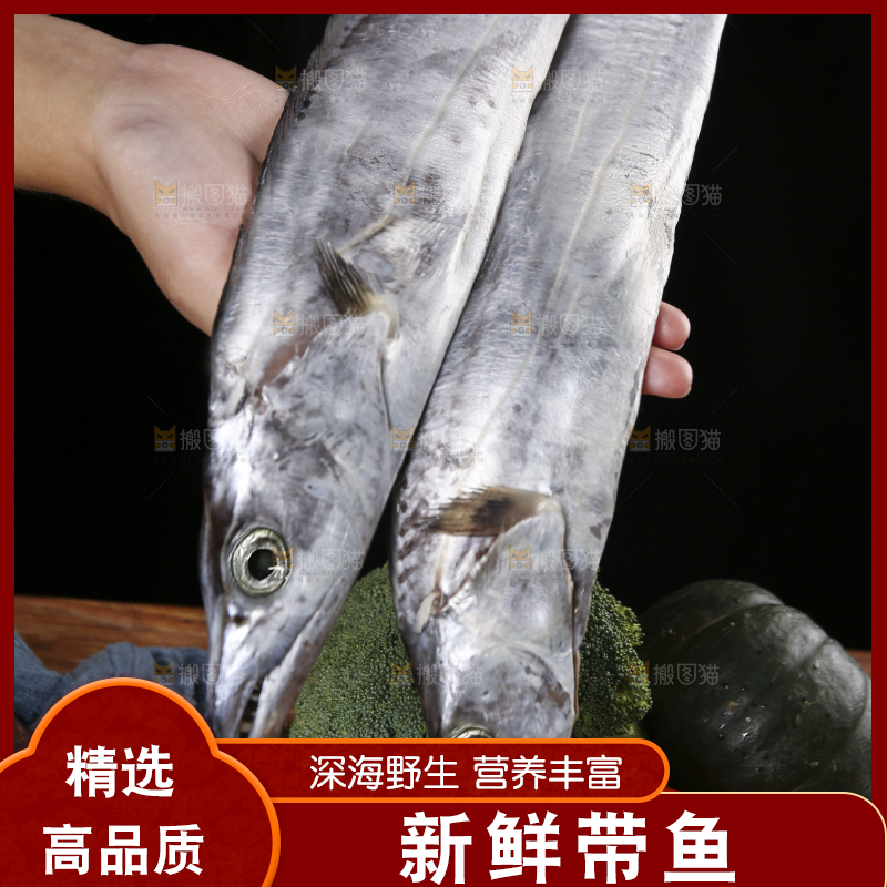 深底新鲜带鱼