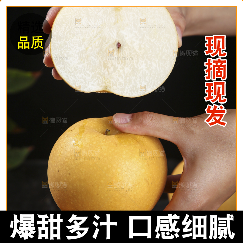 深底上放着的秋月梨