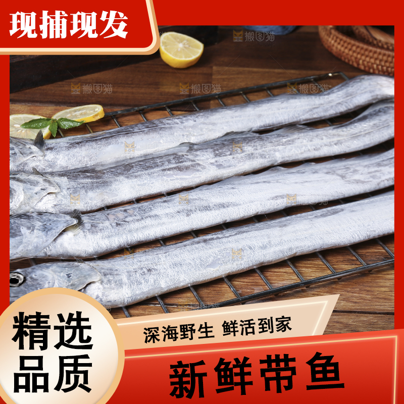 深底新鲜带鱼