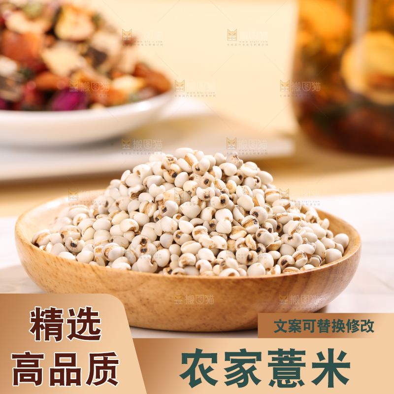 浅底上的薏米仁