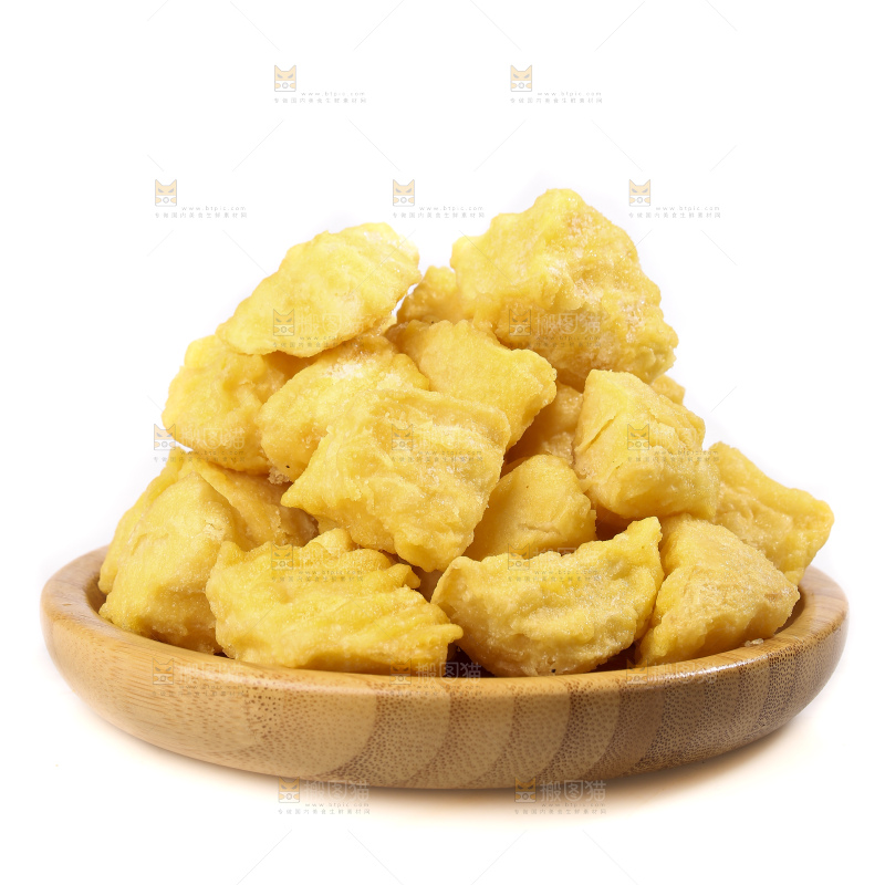 白底上的锅巴土豆