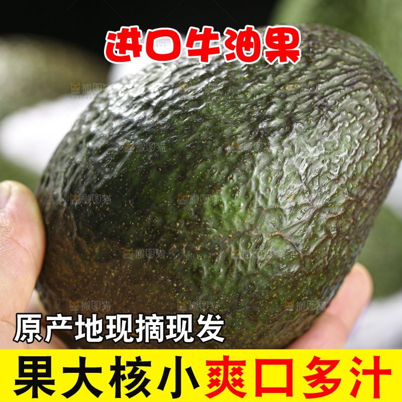 木底上的墨西哥牛油果
