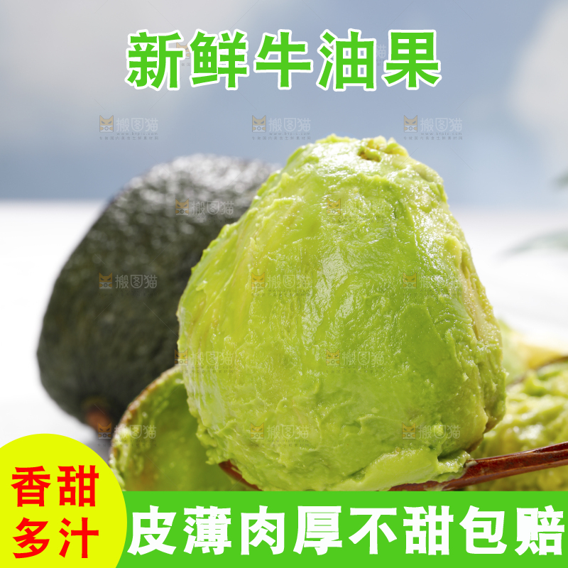浅底上的巨无霸牛油果