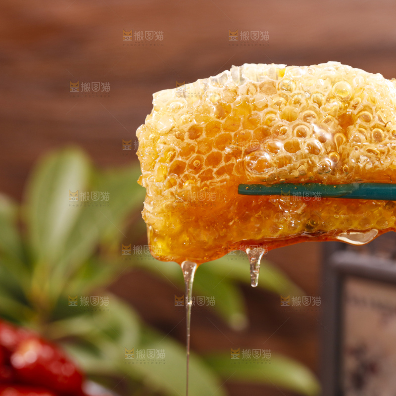 深底上的蜂巢蜜