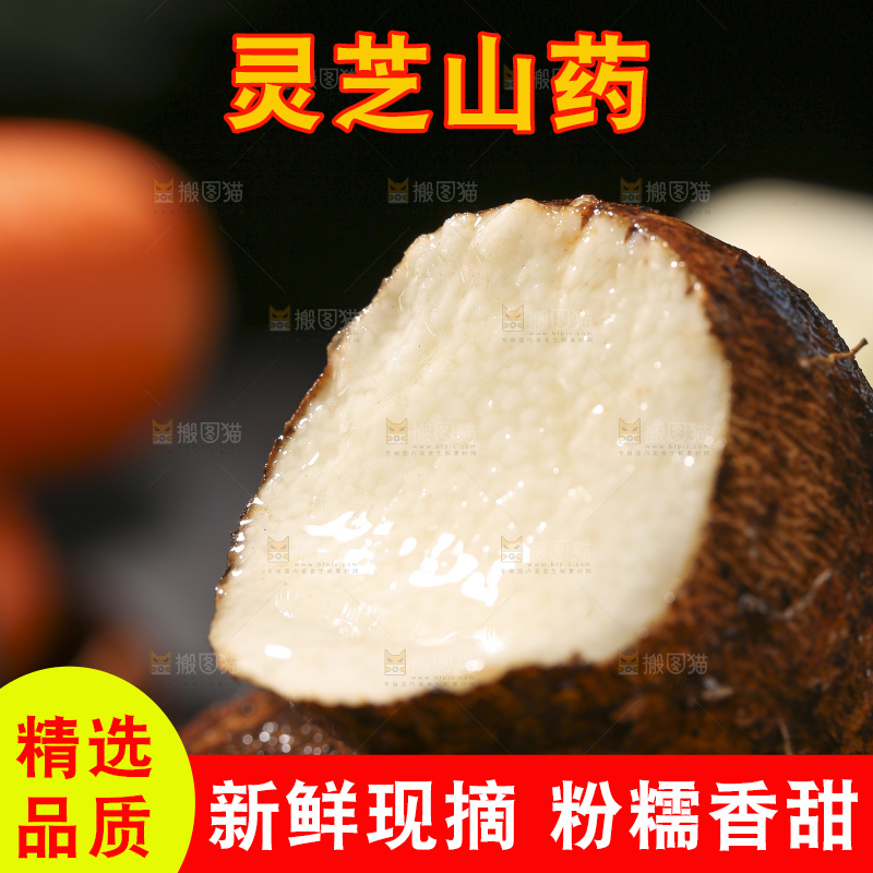 深底上放着灵芝山药