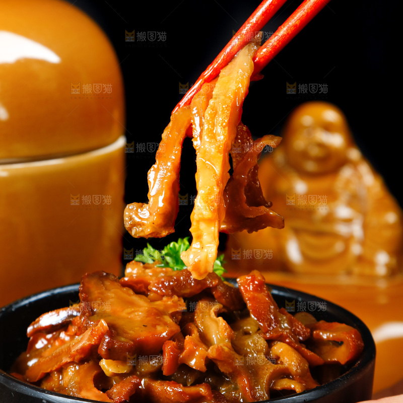 深底上的佛跳墙食材
