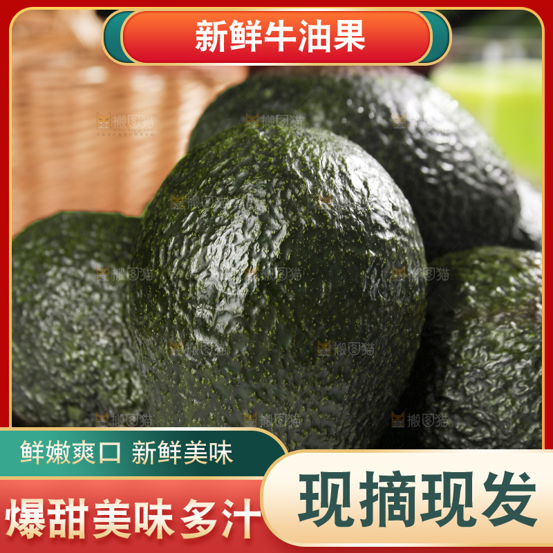 浅底上的巨无霸牛油果