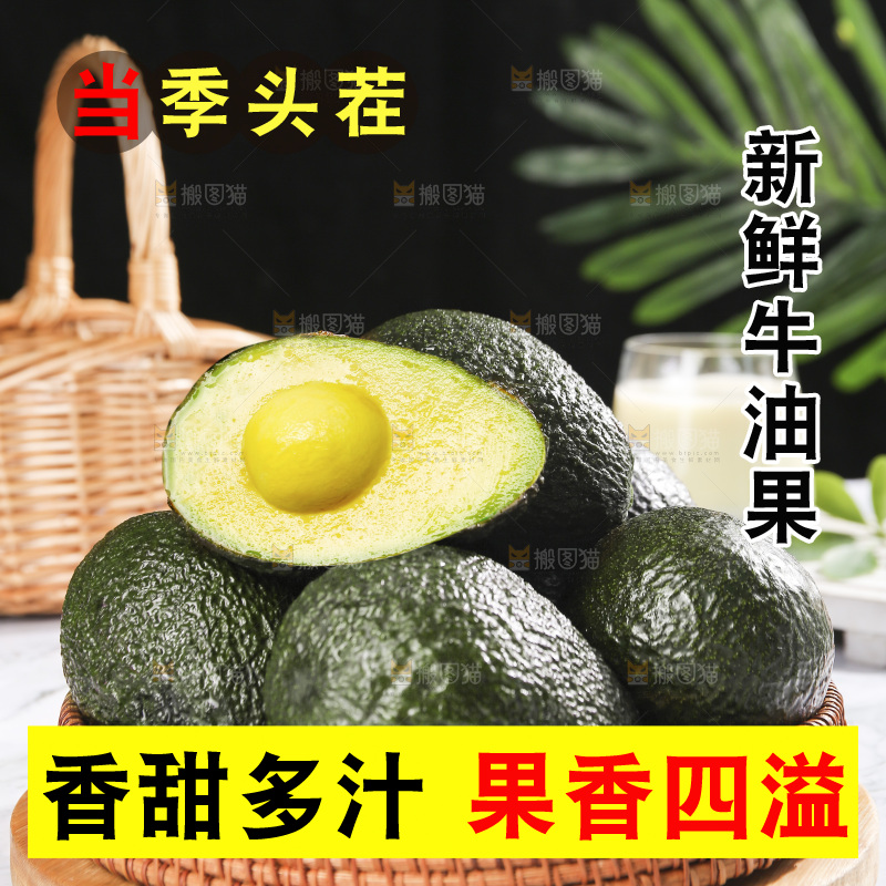 浅底上的巨无霸牛油果