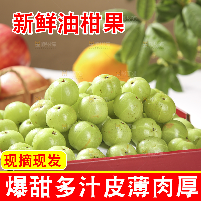 礼品盒里装着的油甘果