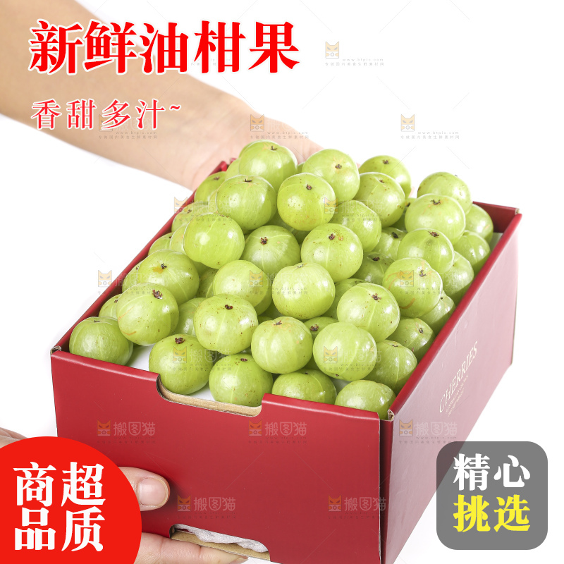 礼品盒里装着的油甘果