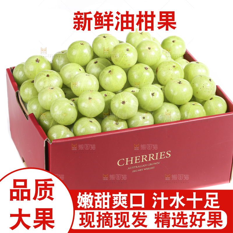 礼品盒里装着的油甘果