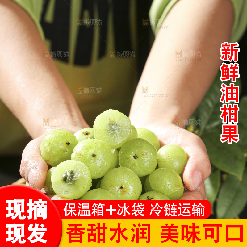 深底上的油甘果