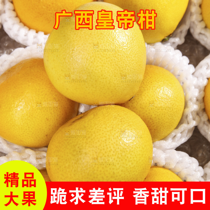 白底上的皇帝柑