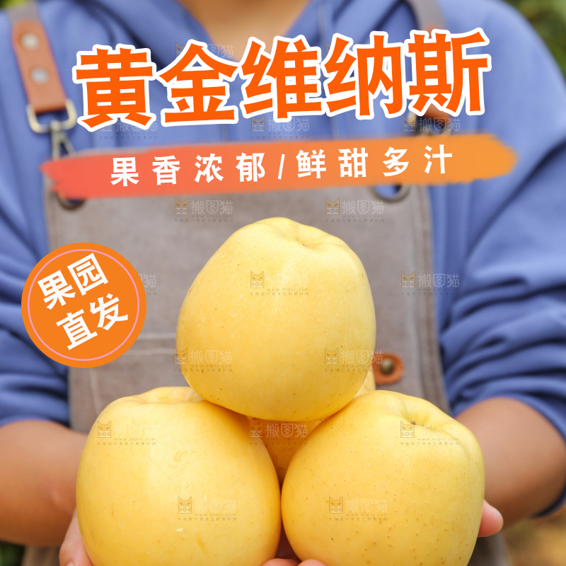 手里拿着维纳斯苹果