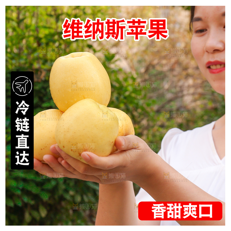 手里拿着维纳斯苹果