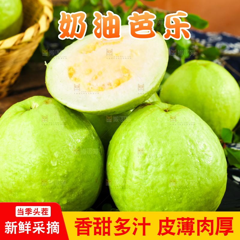 深底上的白心芭乐