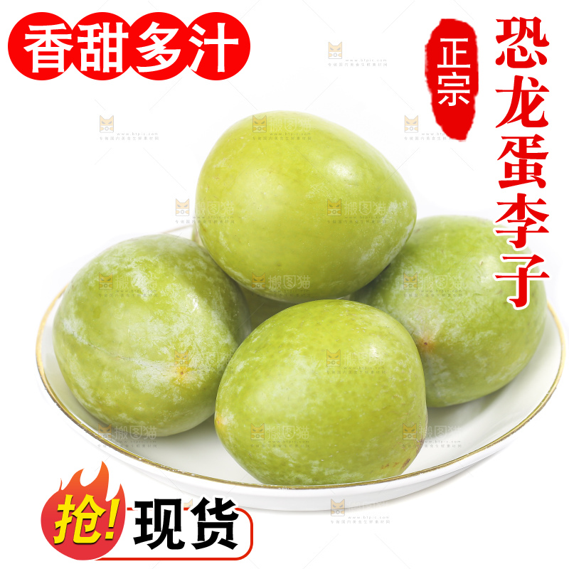 白底上放着新鲜恐龙蛋