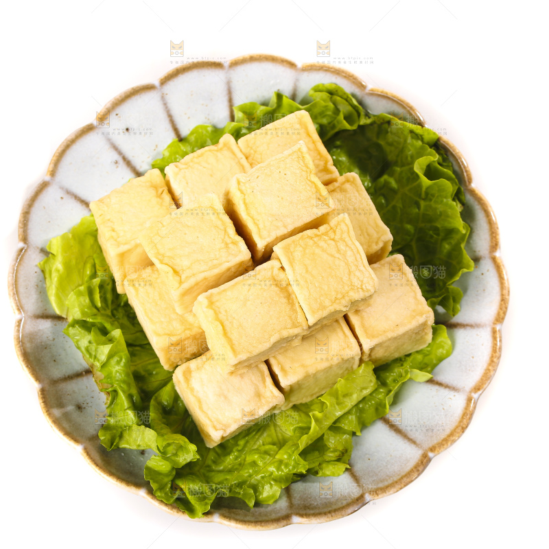白底上的火锅丸子