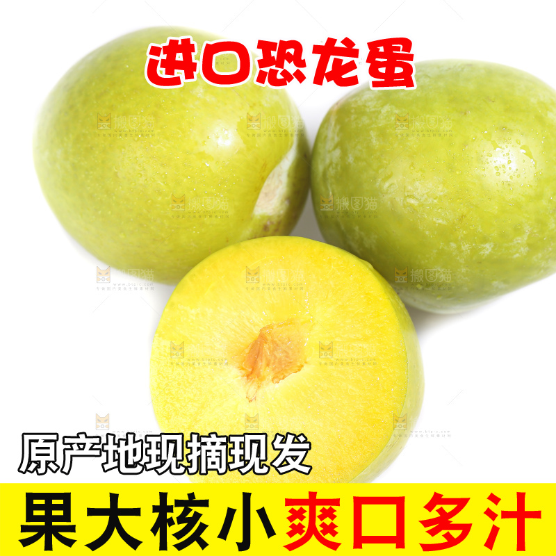 白底上放着新鲜恐龙蛋