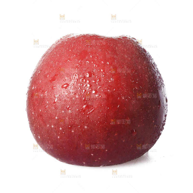 白底上的宁县苹果