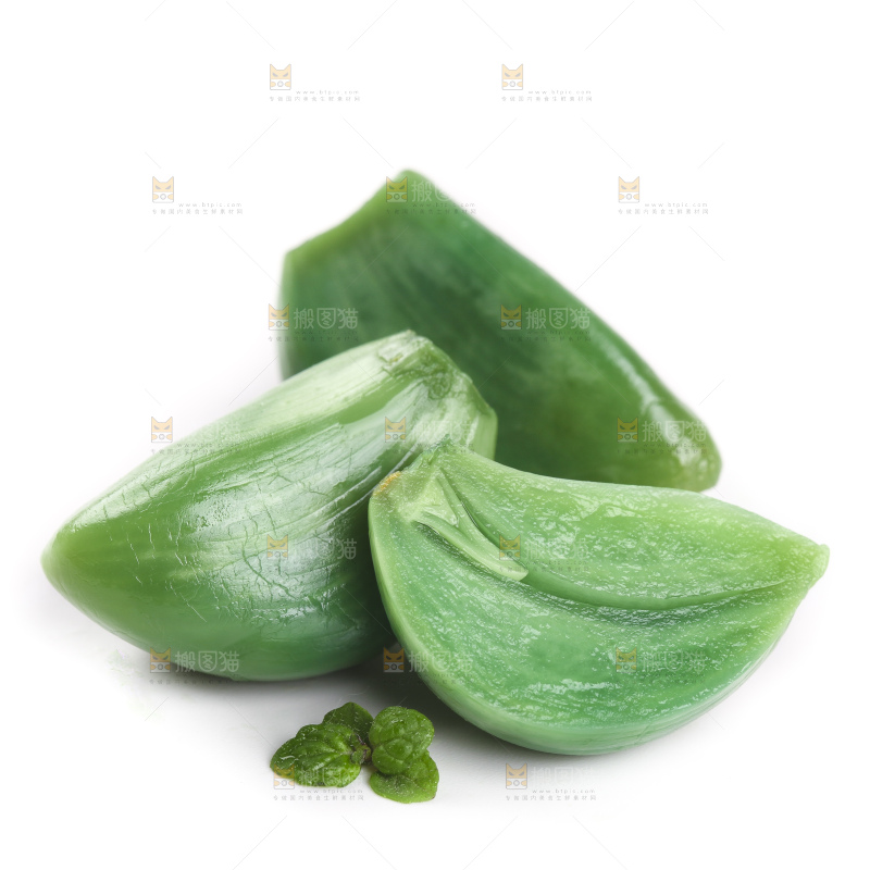 白底上的腊八蒜