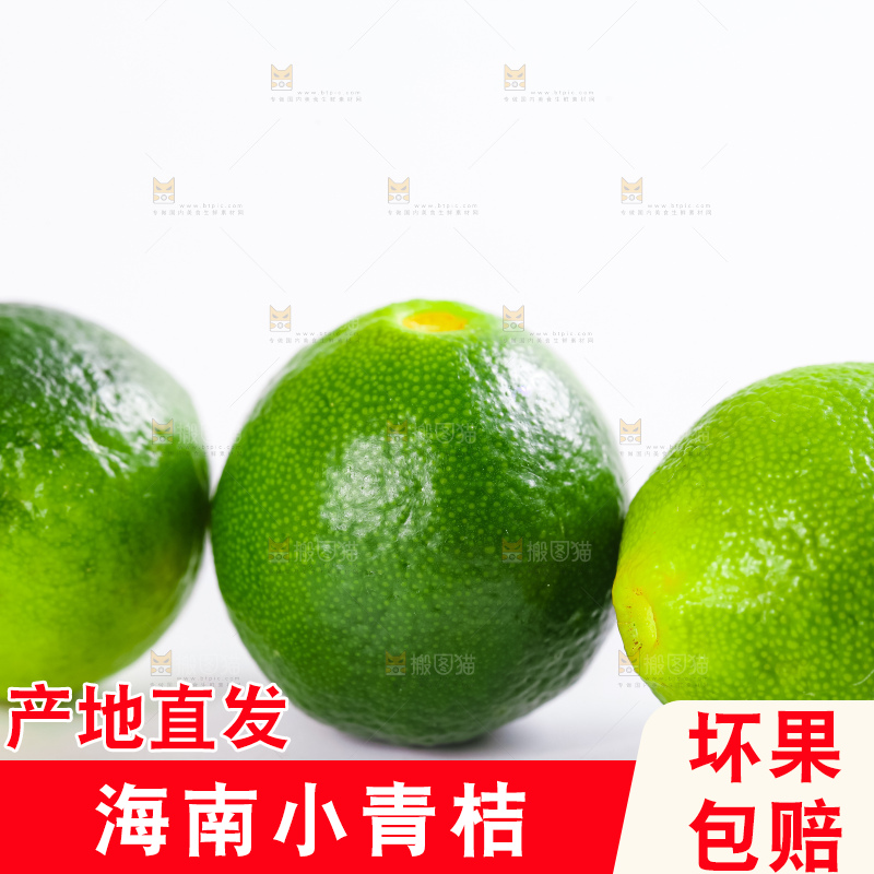 白底上放着小金桔