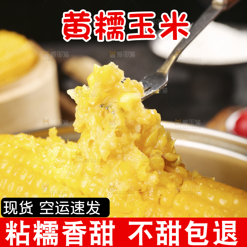 深底上的黄糯玉米