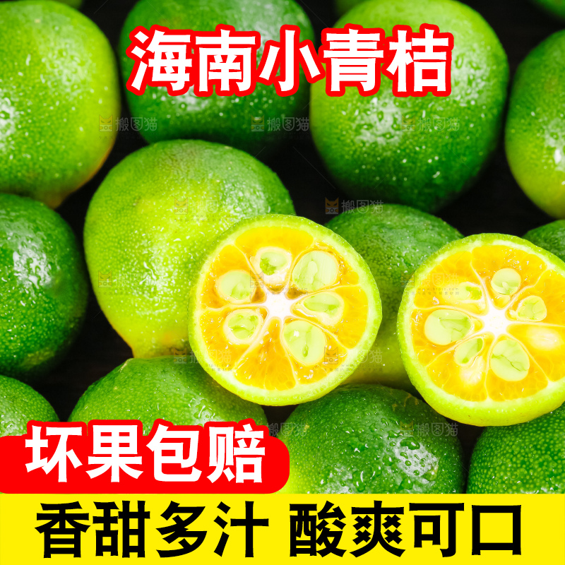 黑底上放着小金桔