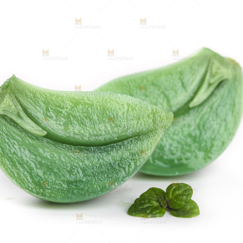 白底上的腊八蒜