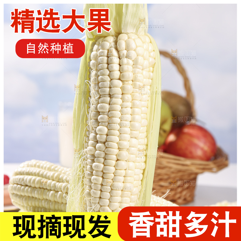 浅底上的牛奶玉米