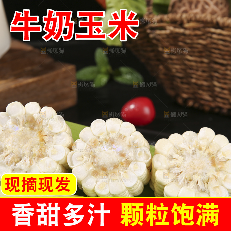 深底上的牛奶玉米