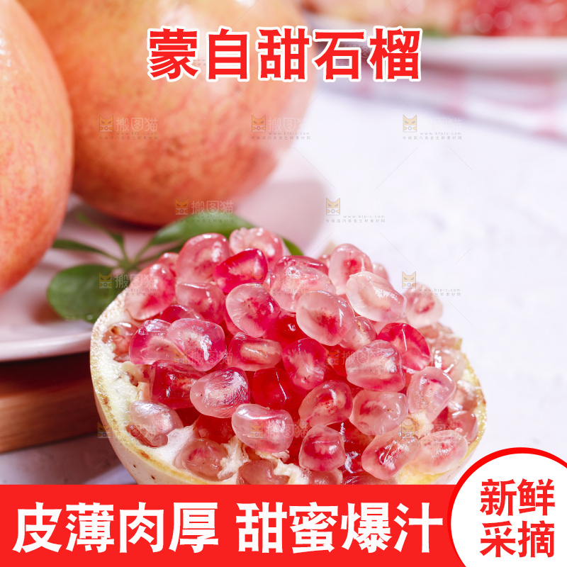 浅底上的蒙自石榴