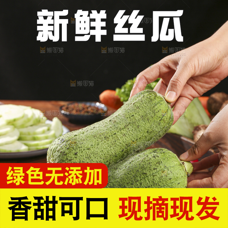 木底上的肉丝瓜
