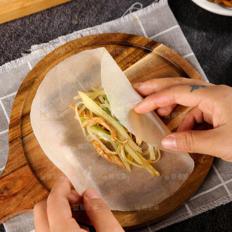 深底上的筋饼卷