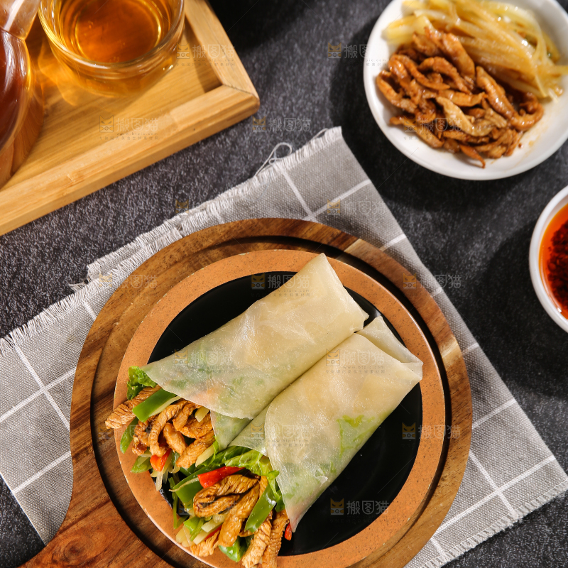 深底上的筋饼卷